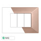 ETTROIT MOON PLACCA PLASTICA PIRAMIDE 3P BRONZO - Mod. AN90310 - Compatibile con BTicino AXOLUTE