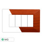 ETTROIT MOON PLACCA PLASTICA PIRAMIDE 4P RADICA - Mod. AN90403 - Compatibile con BTicino AXOLUTE