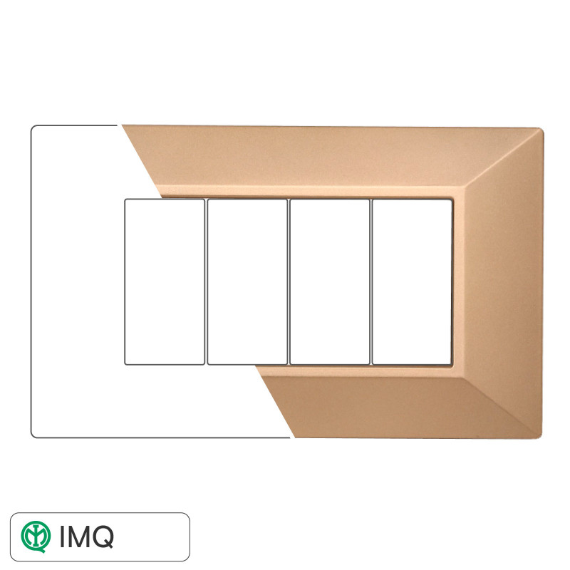 PLACCA PIRAMIDE 4P ORO - modello AN90411