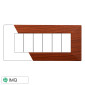 ETTROIT MOON PLACCA PLASTICA PIRAMIDE 6P RADICA - Mod. AN90603 - Compatibile con BTicino AXOLUTE
