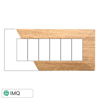 PLACCA PIRAMIDE 6P LEGNO SCURO - modello AN90605
