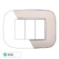 ETTROIT MOON PLACCA PLASTICA ORBIS 3P BIANCA - Mod. AN91301 - Compatibile con BTicino AXOLUTE