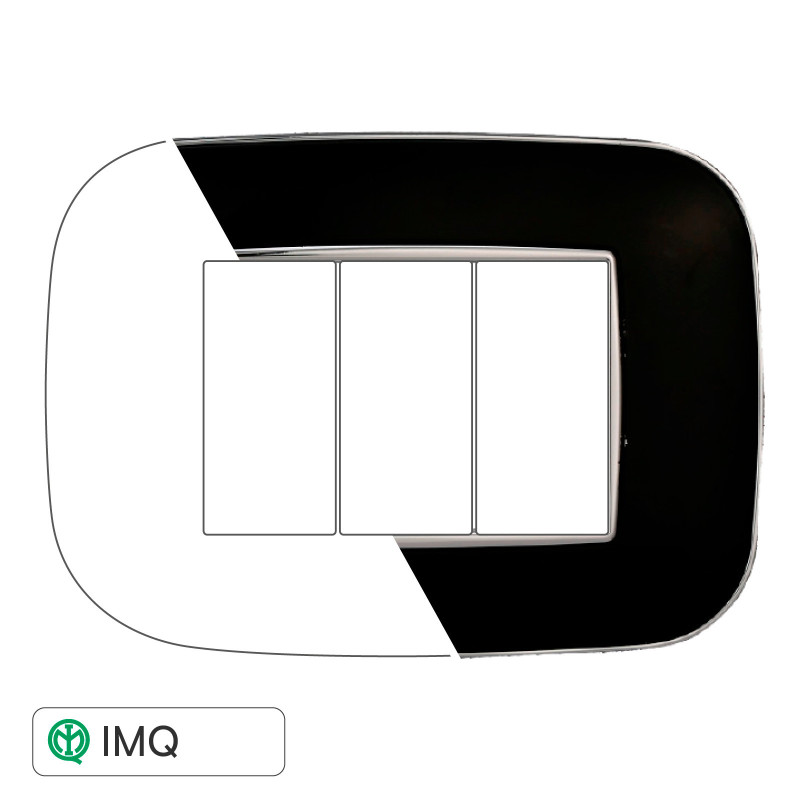 PLACCA ORBIS 3P NERO - modello AN91302
