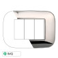 ETTROIT MOON PLACCA PLASTICA ORBIS 3P CROMATO LUCIDO - Mod. AN91313 - Compatibile con BTicino AXOLUTE