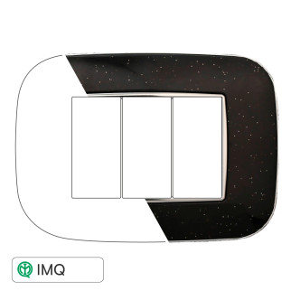 PLACCA ORBIS 3P NERO BRILLANTE - modello AN91324