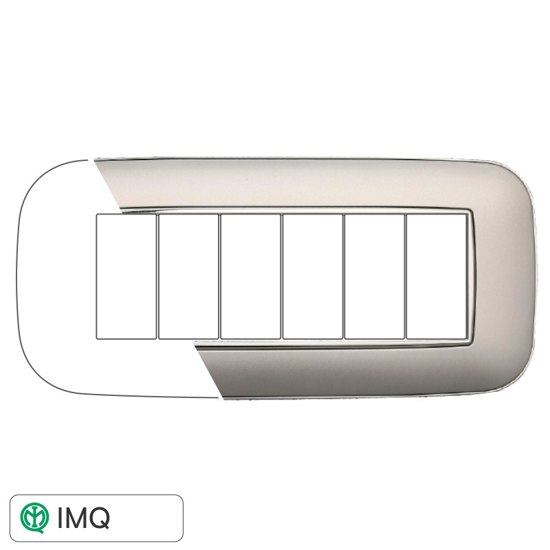 PLACCA ORBIS 6P SILVER - modello AN91606
