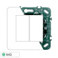 ETTROIT STARLIGHT SUPPORTO 2POSTI - Mod. EV0202 - Compatibile con Vimar PLANA
