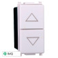 ETTROIT STARLIGHT PULSANTE DOPPIO 1P+1P 16A - Mod. EV1202 - Compatibile con Vimar PLANA