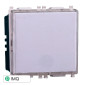 ETTROIT STARLIGHT PULSANTE 2P PORTANOME - Mod. EV1901 - Compatibile con Vimar PLANA