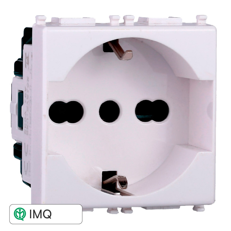 PRESA SCHUKO 2P+T 16A - modello EV2102