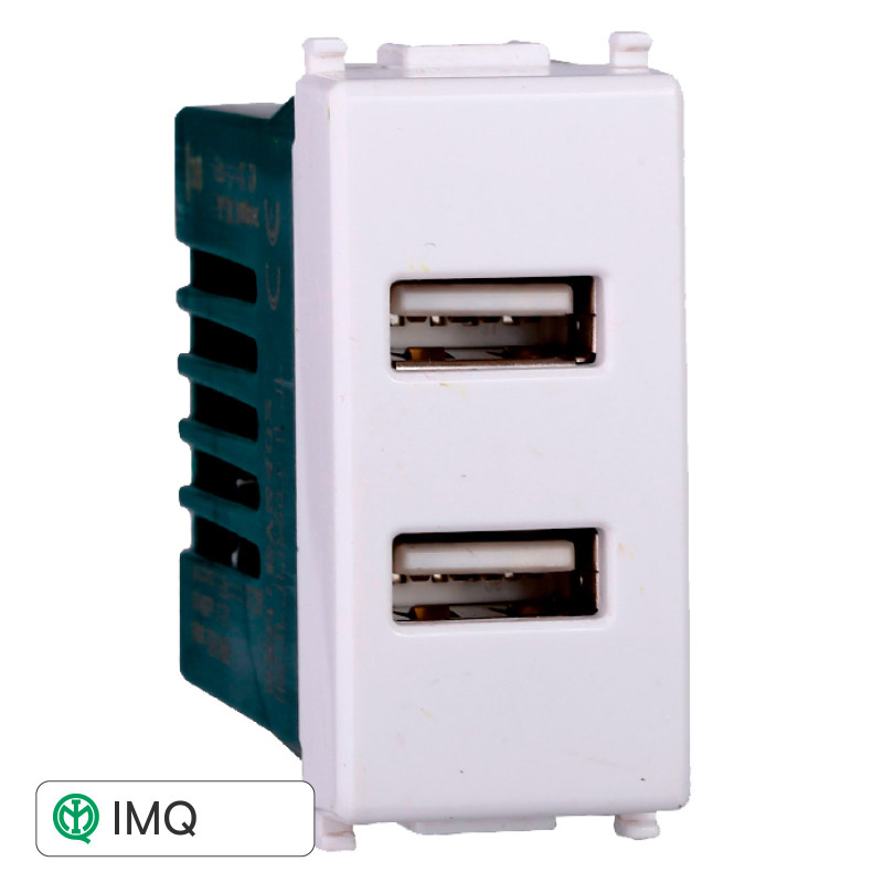 PRESA USB 2POSTI 2.1AMH - modello EV2402