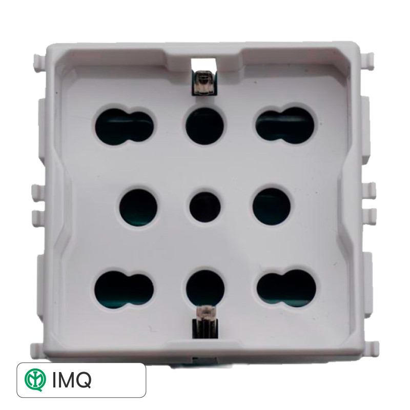 MULTISTANDARD 2P+T 220V SCHUKO+BIPASSO - modello EV3503
