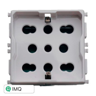 MULTISTANDARD 2P+T 220V SCHUKO+BIPASSO - modello EV3503