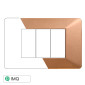 ETTROIT STARLIGHT PLACCA PLASTICA 3P ORO - Mod. EV83311 - Compatibile con Vimar PLANA