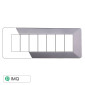 ETTROIT STARLIGHT PLACCA PLASTICA 7P SILVER - Mod. EV83706 - Compatibile con Vimar PLANA