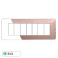 ETTROIT STARLIGHT PLACCA PLASTICA 7P BRONZO - Mod. EV83710 - Compatibile con Vimar PLANA