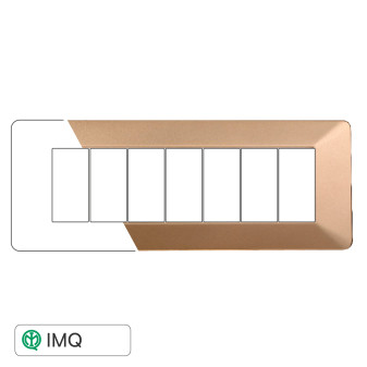 PLACCA PLASTICA 7P ORO - modello EV83711