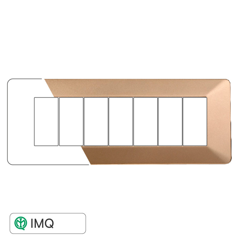 PLACCA PLASTICA 7P ORO - modello EV83711