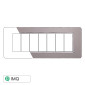 ETTROIT STARLIGHT PLACCA VETRO 7P SILVER - Mod. EV84606 - Compatibile con Vimar PLANA