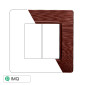 ETTROIT STARLIGHT PLACCA PLASTICA 2P BRONZO SATINATO - Mod. EV85210 - Compatibile con Vimar PLANA