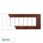 ETTROIT STARLIGHT PLACCA PLASTICA 7P BRONZO SATINATO - Mod. EV85610 - Compatibile con Vimar PLANA