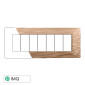 ETTROIT STARLIGHT PLACCA PLASTICA 7P ORO SATINATO - Mod. EV85611 - Compatibile con Vimar PLANA