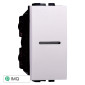 ETTROIT SPACE INTERRUTTORE 1P ASSIALE - Mod. LB0501 - Compatibile con BTicino LIVING LIGHT / INTERNATIONAL