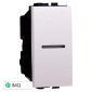 ETTROIT SPACE PULSANTE 1P ASSIALE - Mod. LB0601 - Compatibile con BTicino LIVING LIGHT / INTERNATIONAL