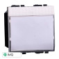 ETTROIT SPACE PULSANTE 2P PORTANOME - Mod. LB1901 - Compatibile con BTicino LIVING LIGHT / INTERNATIONAL