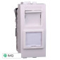 ETTROIT SPACE CONNETTORE RJ45 CAT6 - Mod. LB2356 - Compatibile con BTicino LIVING LIGHT / INTERNATIONAL