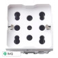 ETTROIT SPACE MULTISTANDARD 2P+T 220V SCHUKO+BIPASSO - Mod. LB3503 - Compatibile con BTicino LIVING LIGHT / INTERNATIONAL