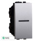 ETTROIT SPACE PULSANTE 1P ASSIALE - Mod. LG0601 - Compatibile con BTicino LIVING LIGHT / INTERNATIONAL