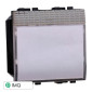 ETTROIT SPACE PULSANTE 2P PORTANOME - Mod. LG1901 - Compatibile con BTicino LIVING LIGHT / INTERNATIONAL