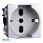 ETTROIT SPACE PRESA SCHUKO 2P+T 16A - Mod. LG2102 - Compatibile con BTicino LIVING LIGHT / INTERNATIONAL