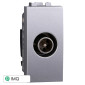 ETTROIT SPACE CONNETTORE TV MASCHIO PASSANTE - Mod. LG2253 - Compatibile con BTicino LIVING LIGHT / INTERNATIONAL