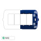 ETTROIT SPACE SUPPORTO 4POSTI - Mod. LN0204 - Compatibile con BTicino LIVING LIGHT / INTERNATIONAL