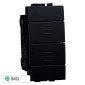 ETTROIT SPACE PULSANTE DOPPIO 1P+1P 16A - Mod. LN1202 - Compatibile con BTicino LIVING LIGHT / INTERNATIONAL