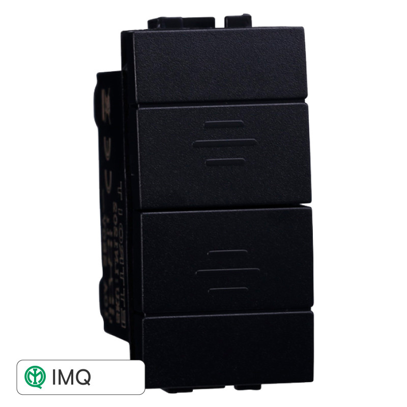PULSANTE DOPPIO 1P+1P 16A - modello LN1202