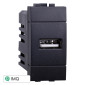 ETTROIT SPACE PRESA USB 2.1AMH - Mod. LN2401 - Compatibile con BTicino LIVING LIGHT / INTERNATIONAL