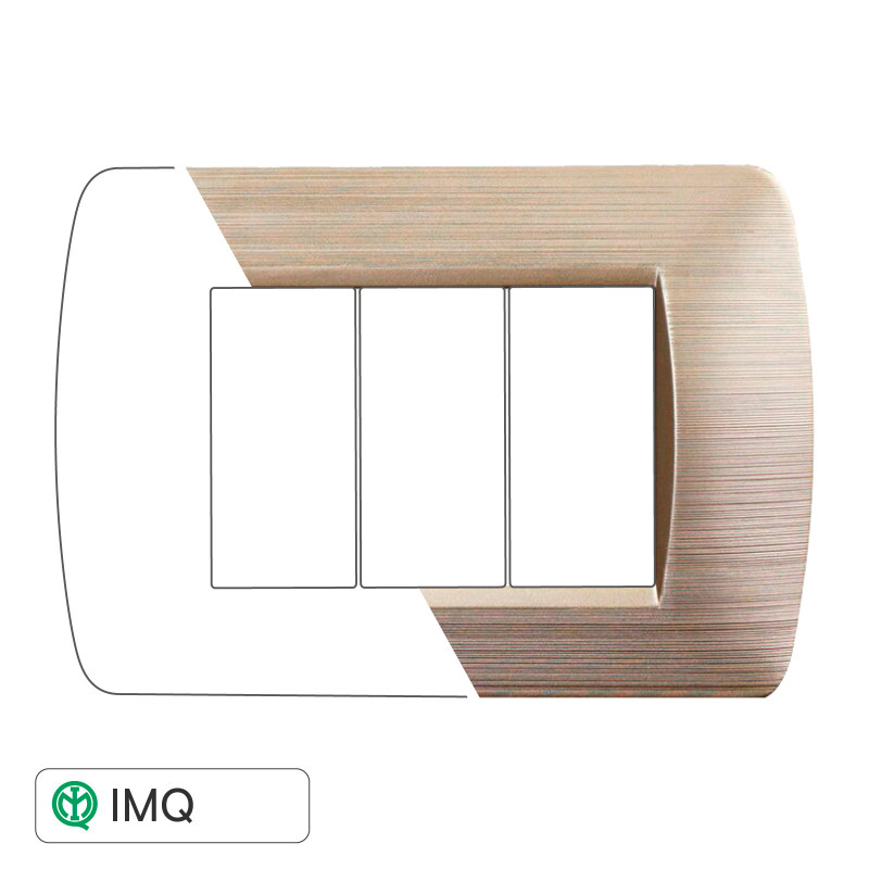 PLACCA 3P ORO SATINATO - modello LN85311