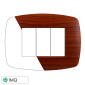 ETTROIT SPACE PLACCA PLASTICA SLIM 3P RADicA - Mod. LN87303 - Compatibile con BTicino LIVING LIGHT / INTERNATIONAL
