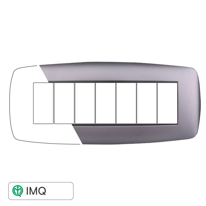 PLACCA SLIM 7P SILVER - modello LN87706