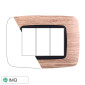 ETTROIT SPACE PLACCA PLASTICA 3P BOMBATA LEGNO SCURO - Mod. LN88305 - Compatibile con BTicino LIVING LIGHT / INTERNATIONAL
