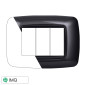 ETTROIT SPACE PLACCA PLASTICA 3P BOMBATA ACCIAIO SCURO - Mod. LN88307 - Compatibile con BTicino LIVING LIGHT / INTERNATIONAL