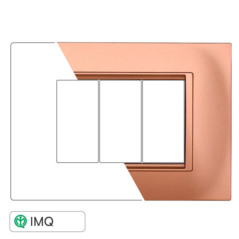PLACCA QUADRATA  3P ORO - modello LN89311
