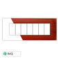 ETTROIT SPACE PLACCA PLASTICA QUADRATA 7P RADICA - Mod. LN89703 - Compatibile con BTicino LIVING LIGHT / INTERNATIONAL