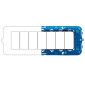 ETTROIT VENUS SUPPORTO 7POSTI - Mod. VA0207 - Compatibile con Vimar ARKÉ