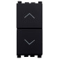 ETTROIT VENUS PULSANTE DOPPIO 1P+1P 16A - Mod. VA1202 - Compatibile con Vimar ARKÉ