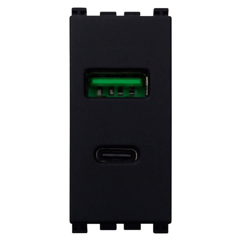 PRESA USB 2 IN 1 USB+TYPE-C 3.1AMH - modello VA3002