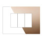 ETTROIT VENUS PLACCA PLASTICA 3P ORO - Mod. VA83311 - Compatibile con Vimar ARKÉ